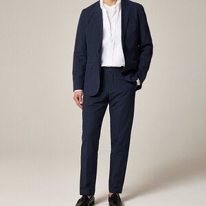 J CREW Ludlow Slim-fit suit jacket and pant in Irish cotton-linen blend 42R 3430